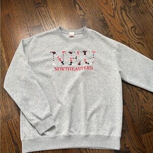 NEU Northeastern University Sweater Sweatshirt M gray